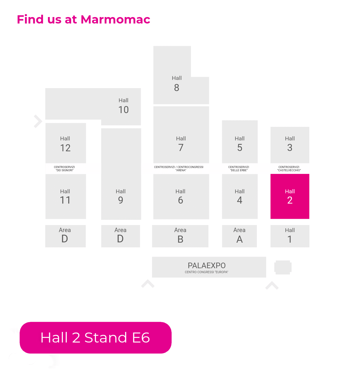 Verona Marmomac fair map 